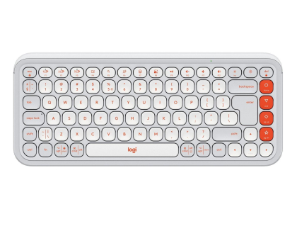 Klawiatura bezprzewodowa Logitech POP ICON Keys biała